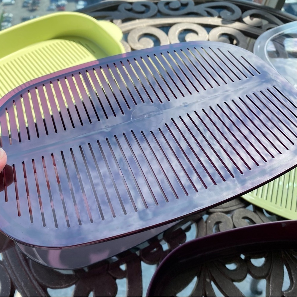 Tupperware - Oval Stack Cooker Microwave Meal Maker Set - Picture 15 of 16